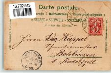 8265 Mammern 1898 BOAKC Lithographie Schwanenteich Park Promenade Sanatorium für Nerven Kranke