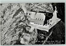 Niesen Gebrauchsspuren Fliegeraufnahme Hotel Niesen Kulm