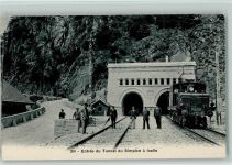 Entree du Tunnel du Simplon a Iselle, Eisenbahn AK