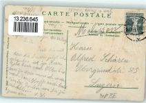 3000 Bern Berne Prägedruck Passepartout Rucksack Edelweiss