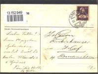 1934 AK mit Stickerei Küher AK