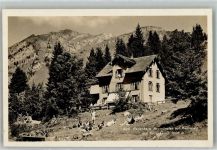 8753 Mollis Foto AK Pension Ferienheim Neumünster auf Kennealp