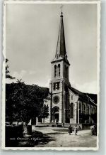 2088 Cressier NE 1949 Foto AK Kirche