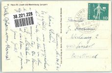 6078 Lungern 1965 Foto AK Haus St. Josef und Marienburg