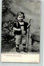 6454 Flüelen 1906 - Schweizer Sennenjunge Ort lt. Stempel