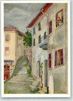 6922 Morcote Künstlerkarte sign. E. Stäheli