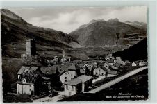 6493 Hospental - Blick auf Andermatt und Oberalp