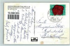 9621 Oberhelfenschwil 1983 Gebrauchsspuren Gasthaus zur frohen Aussicht AK Schürfstelle