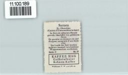 6060 Sarnen - Vignette Wappen Kaffee Hag ca 1920-1940