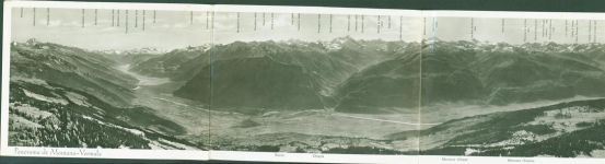 3963 Montana Klapp AK 3-fach Panorama Montana Vermala eimal geklebt siehe Scan