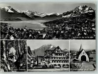 6403 Küssnacht am Rigi - Hohle Gasse Tellskapelle Dorfplatz mit Pilatus Gedächtniskapelle Königin Astrid