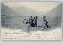 St Gotthard - Soldaten, Kanone