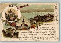 8802 Bendlikon 1899 BOAKC Villa Meyer Schulhaus Lithographie