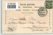 8802 Bendlikon 1899 BOAKC Villa Meyer Schulhaus Lithographie