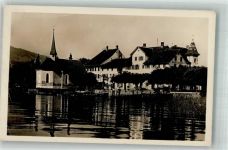 8640 Hurden 1925 Foto AK Kirche Gasthaus zum Adler