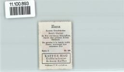 7130 Ilanz - Vignette Wappen Kaffee Hag ca 1920-1940 Ilanz