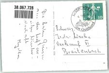 6493 Hospental 1962 Foto AK Römerbrücke Winter