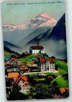 6484 Wassen UR 1909 Gebrauchsspuren Gotthardbahn und die kleine Windgälle Morgenrot