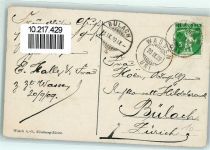 6484 Wassen UR 1909 Gebrauchsspuren Gotthardbahn und die kleine Windgälle Morgenrot