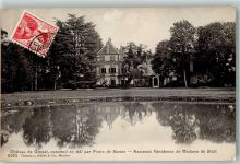 1296 Coppet 1909 - Briefmarke auf Vorderseite Schloss