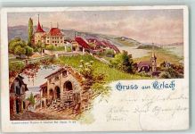 3235 Erlach 1901 Gebrauchsspuren sign Künstlerkarte