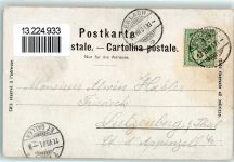 3235 Erlach 1901 Gebrauchsspuren sign Künstlerkarte