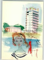 8000 Zürich - Ausstellung SAFFA 1958 Die Schwizer Frau sign. Jucker