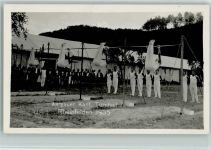 4310 Rheinfelden 1935 Foto AK Aargauer Kant. Turnfest Reck Männer