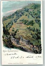 6410 Rigi Klösterli Künstlerkarte sign. C. Steinmann Eisenbahn Lok Dampf