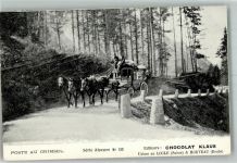 Poste au Grimsel Serie Alpestre Nr. 133 Chocolat Klaus Werbung Postkutsche Schweiz