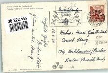 3000 Bern Berne 1948 Foto AK Auto Straßenbahn Kirchenfeldbrücke Bundespalast Hotel Bellevue