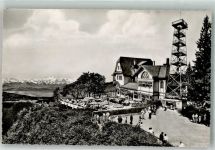 8143 Uetliberg Foto AK Gasthaus Uto-Kulm Aussichtsturm