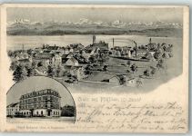 8330 Pfäffikon ZH 1904 Gebrauchsspuren Hotel Bahnhof