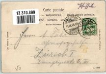 8330 Pfäffikon ZH 1904 Gebrauchsspuren Hotel Bahnhof