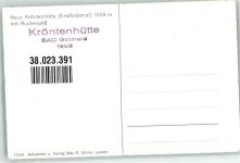 Kröntenhütte Foto AK Hüttenstempel