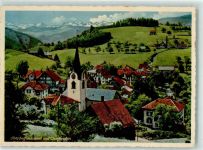 9621 Oberhelfenschwil 1935 - mit Dorfkirche und Churfirsten