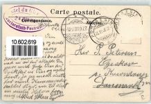 Morteratschgletscher 1906 - Wanderer im Schnee