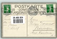 3000 Bern Berne Lithographie Landesausstellung 1914