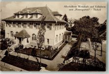 8800 Thalwil Foto AK Gasthaus Alkoholfreie Wirtschaft zum Rosengarten