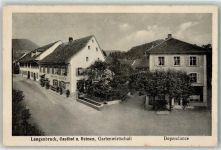 4438 Langenbruck 1919 - Gasthaus z. Ochsen Gartenwirtschaft Dependance