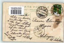 2710 Tavannes Prägedruck Bahnhof Lithographie