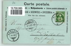 5322 Koblenz 1902 BOAKC Hoktel Bahnhof Lithographie