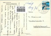 3916 Ferden - Ortsansicht und Bietschhorn im Lötschental