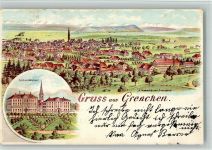 2540 Grenchen 1899 BOAKC Lithographie Schulhäuser