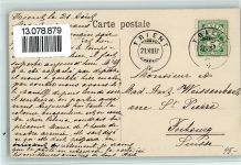 1929 Trient 1907 - Verlag M.C. Nr. 609 Teilansicht mit Kirche, gute Erhaltung AK