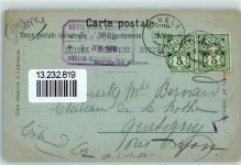 6454 Flüelen 1900 Lithographie / Mondschein