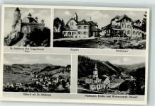9534 Iddaburg - Hüttenstempel Kapelle Gasthaus Fischingen Kirche Waisenanstalt Iddazell