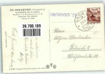 9534 Iddaburg - Hüttenstempel Kapelle Gasthaus Fischingen Kirche Waisenanstalt Iddazell