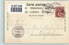 6460 Altdorf UR 1898 Lithographie Gruss aus - Tell Denkmal