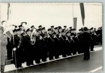 8804 Au ZH Foto AK Ort handschriftlich Musikkapelle